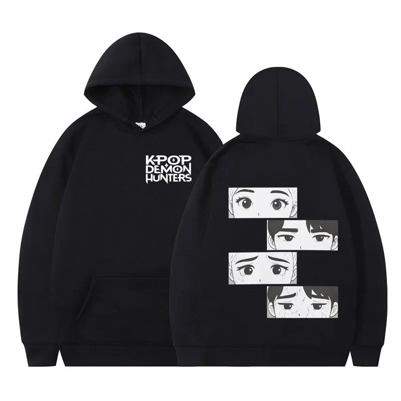 

K-Pop Demon Hunters Hoodie Rumi Jinu First and Last Look Funny Anime Printed Sweatshirts Men Winter Loose Casual Pullover Tide