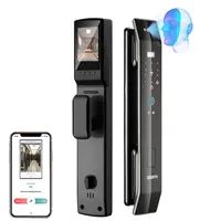 3D Face Real-time Intercom Smart Door Lock Security Tuya Wifi Intelligent Fingerprint Password Biometric Electronic Key Unlock