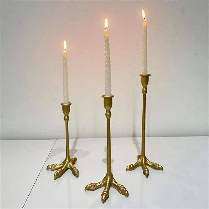 

Vintages Metal Claws Candlestick Holder Tapers Candle Holder for Home Decoration and Dining Table Centerpieces 87HA