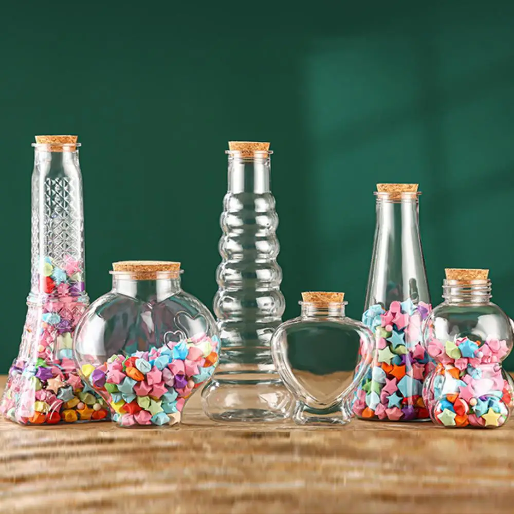 Mini Glass Cork Bottles Empty Sample Jars Wishing Bottle Home Decoration DIY Jewelry Pendants Cork Stopper Storage Vial