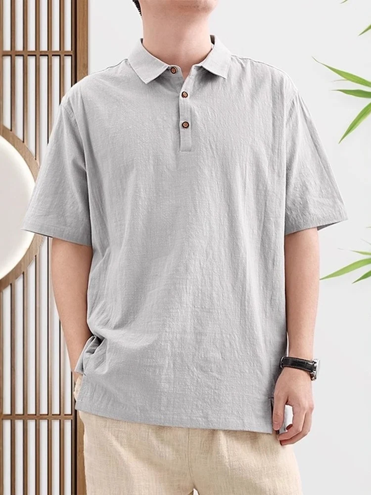 

Китайский Sle Ретро Чистый Цвет Льняной irt Дышащий Хлопок Льон ор Све Отложной Воротник Тонкий Повседневный f Све...