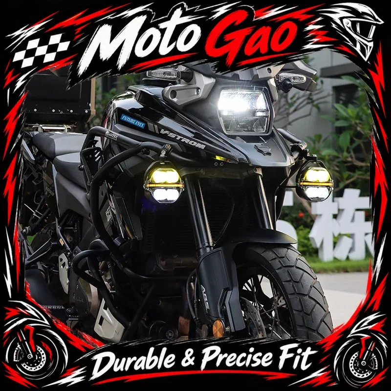 Future Eyes X100 New Motorcycle Auxiliary Spotlight 180W Fog LED Through Running Lights with Fill Lights Wired Backlight Switch