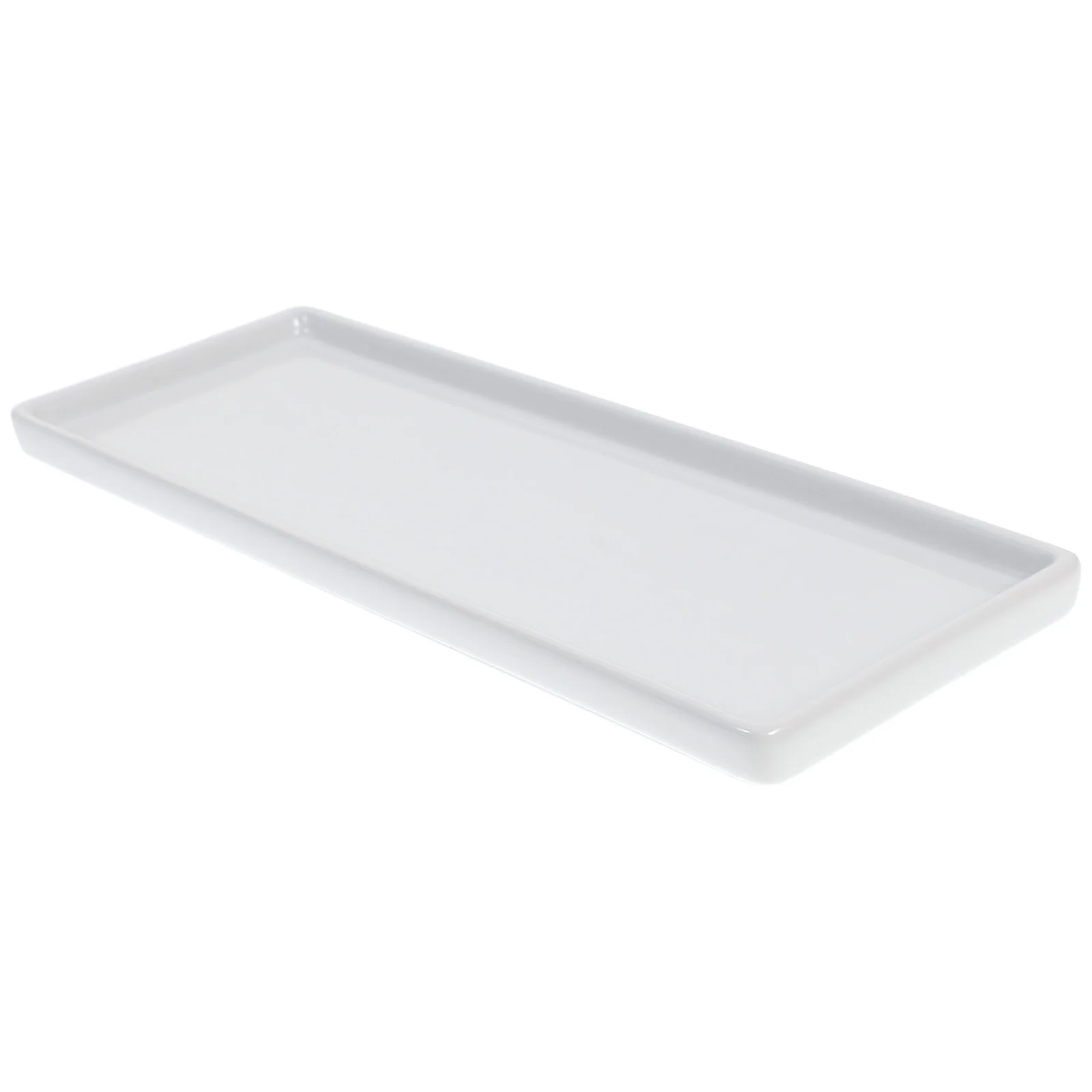 

Bathroom Trays Counter Sink Ceramic Jewelry Dish Accessory White Storage Travel