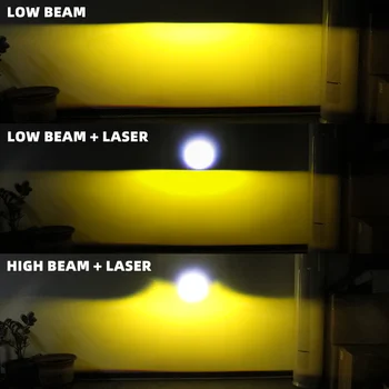 3.0吋LED投影雷射透鏡霧燈白光6000K 4300K H11 HB3 9005 LED Canbus汽車頭燈燈泡雙LED霧燈 6 最佳銷售 雙LED雷射 - №1