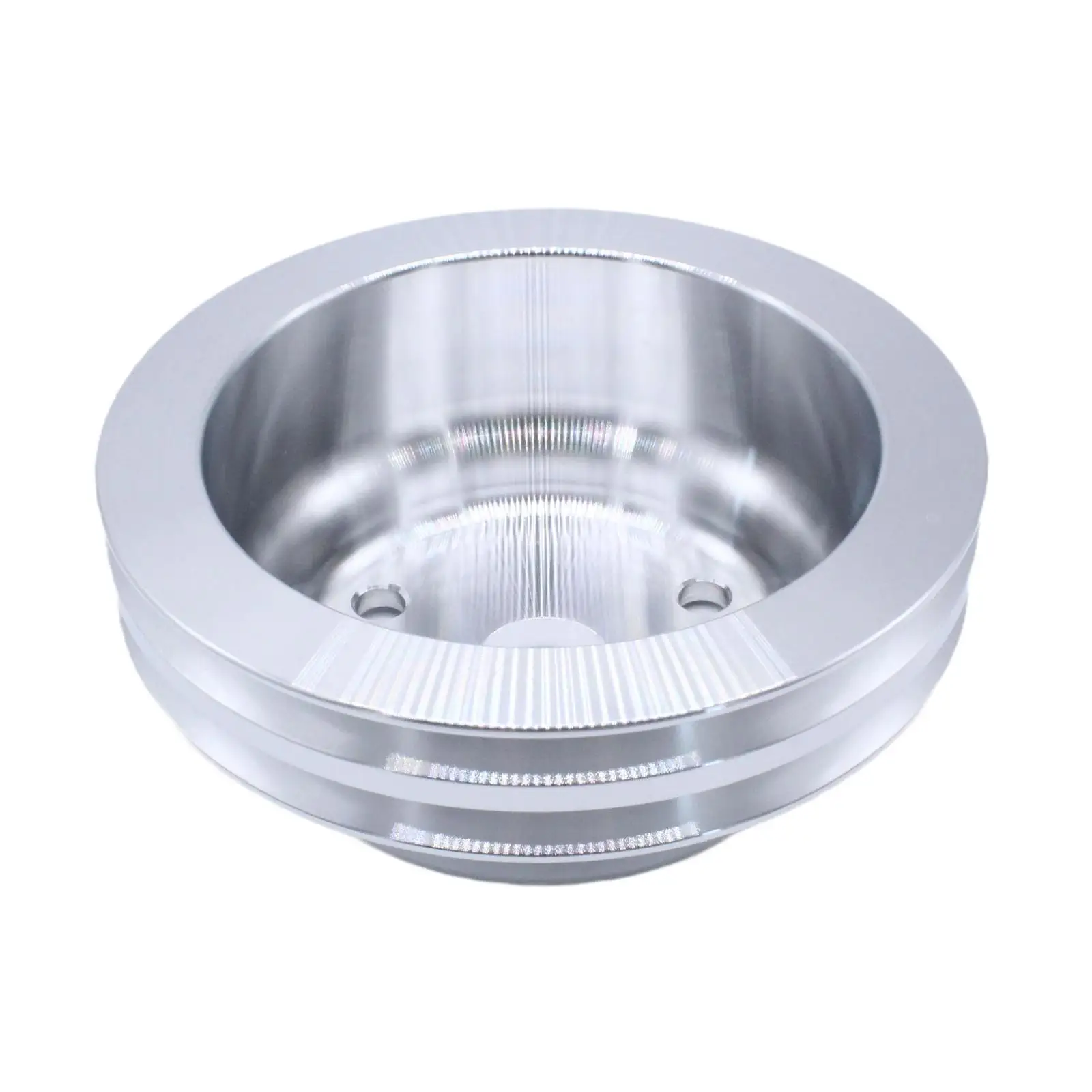 Engine Crankshaft Pulley Harmonic Balancer Replace Parts Sturdy Professional Easy to Install Silver Accessories for 383