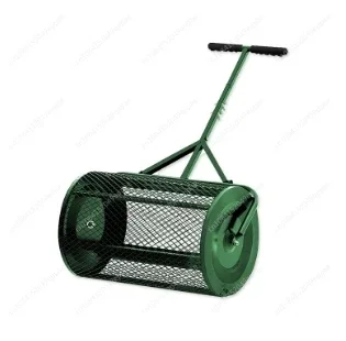 Spreader Roller Peat Moss Spreader For Planting, Seeding, Durable Lightweight Metal Mesh Spreader For Lawn