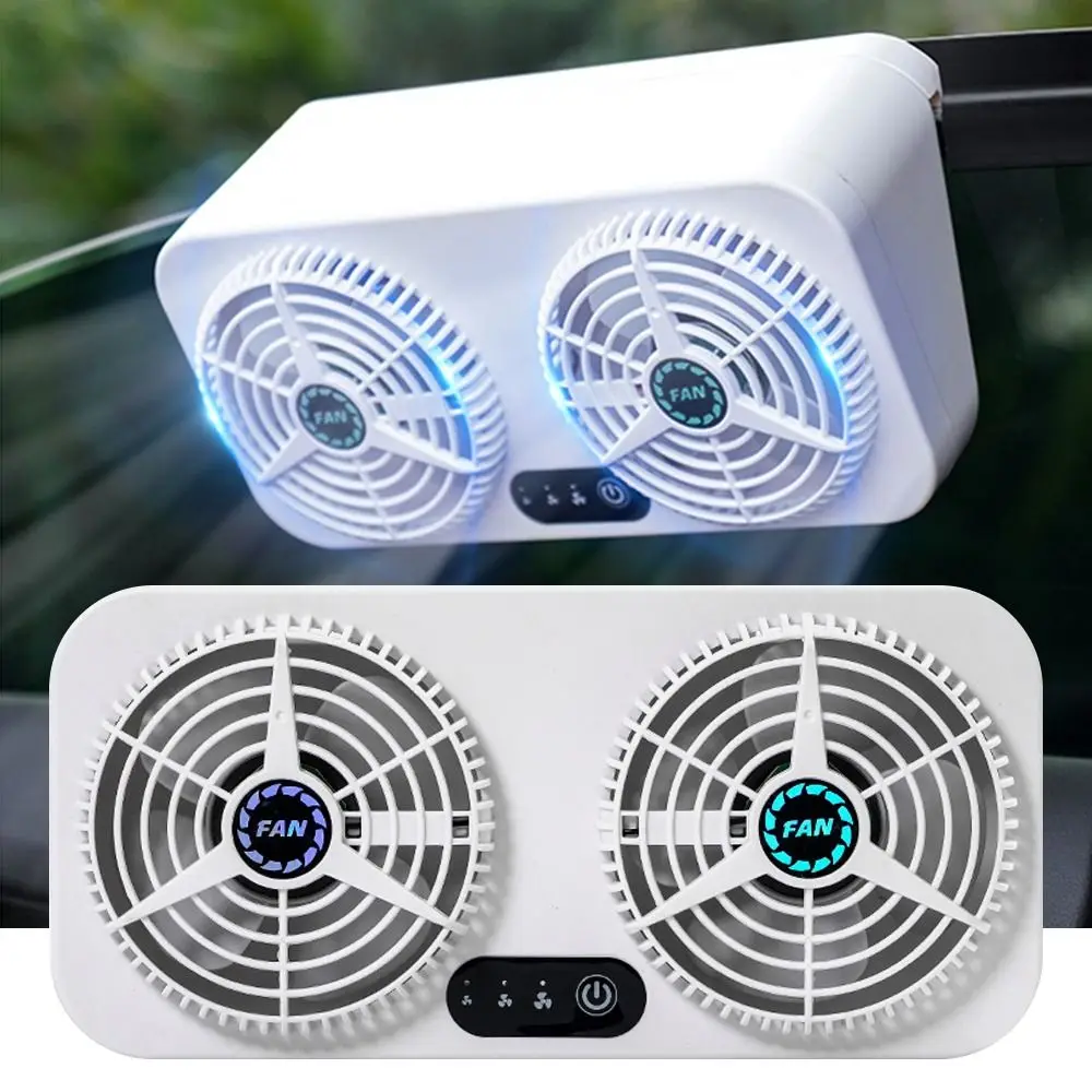 

USB Powered Car Exhaust Fan Ventilation Radiator 5W Car Window Radiator Front/Rear Window Radiator Car Cooler Auto Accessories