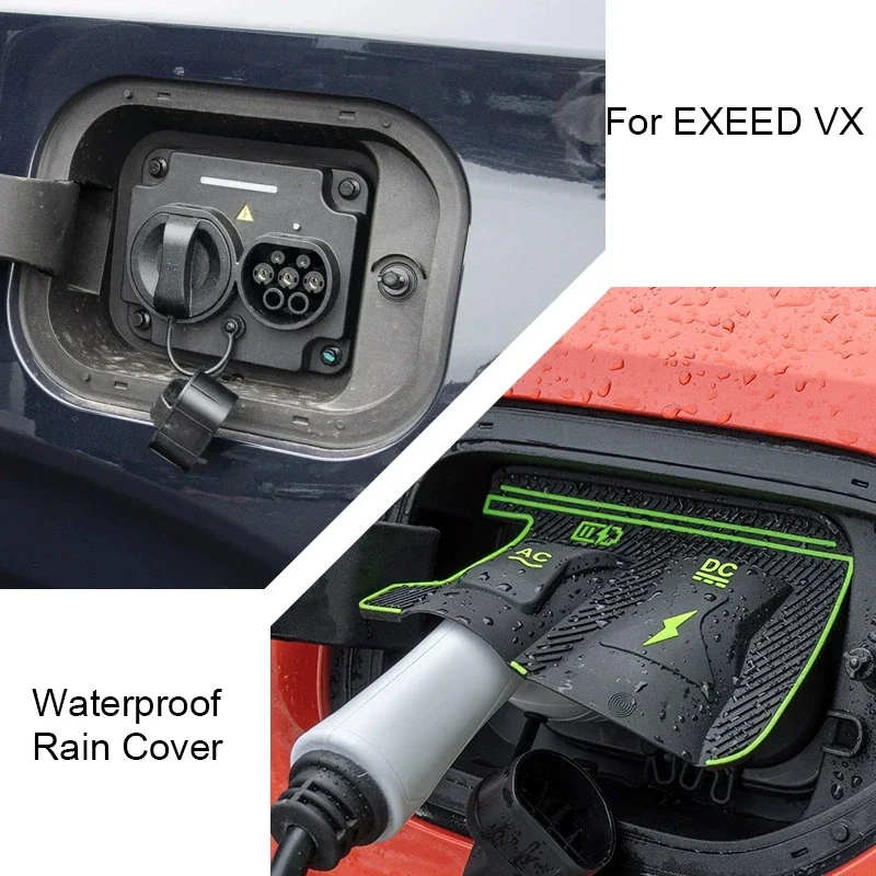 

New Energy For EXEED LX VX RX OMODA 5 SUPER HYBRID Car Charging Port Waterproof Protector Cover Gun Charge Rain Cover Accessory