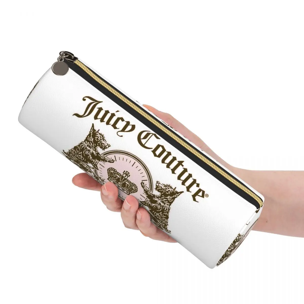 Piórniki Juicy Couture Classic, pojemniki na długopisy, cylindryczne etui na długopisy, torby na ołówki dla chłopców i dziewcząt do szkoły — zdjęcie produktu 2