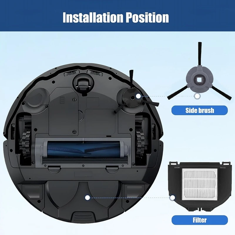 Pièces de rechange pour aspirateur robot Shlavabo Matrix, brosse latérale principale, HEPA Pound, AV2310AE, RV2310AE