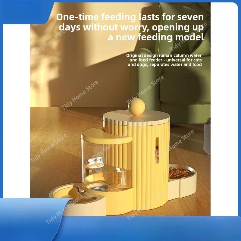 

Миска для кошек, миска для собак, автоматическая кормушка, питьевая вода и еда, двойная миска, корма для кошек, рис для домашних животных, питьевая вода