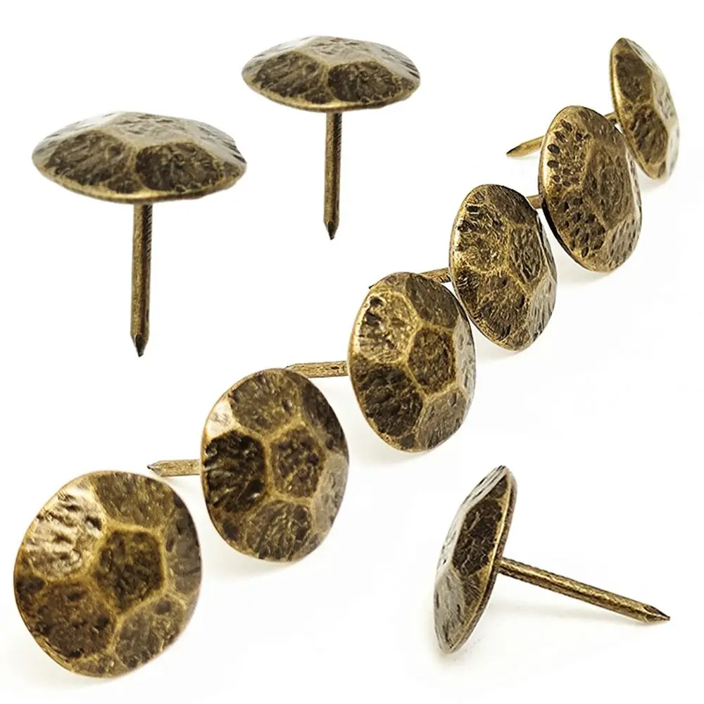 

20pcs Furniture Hardware Vintage Style Bronze Turtle Back Decorative Upholstery Nail Jewelry Gift Box Sofa Decorative Tacks Stud