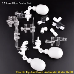 Water Dispenser Ball Float Valve Set, Aquário Tanque, água automática refil adaptador, altura ajustável, 1/4 