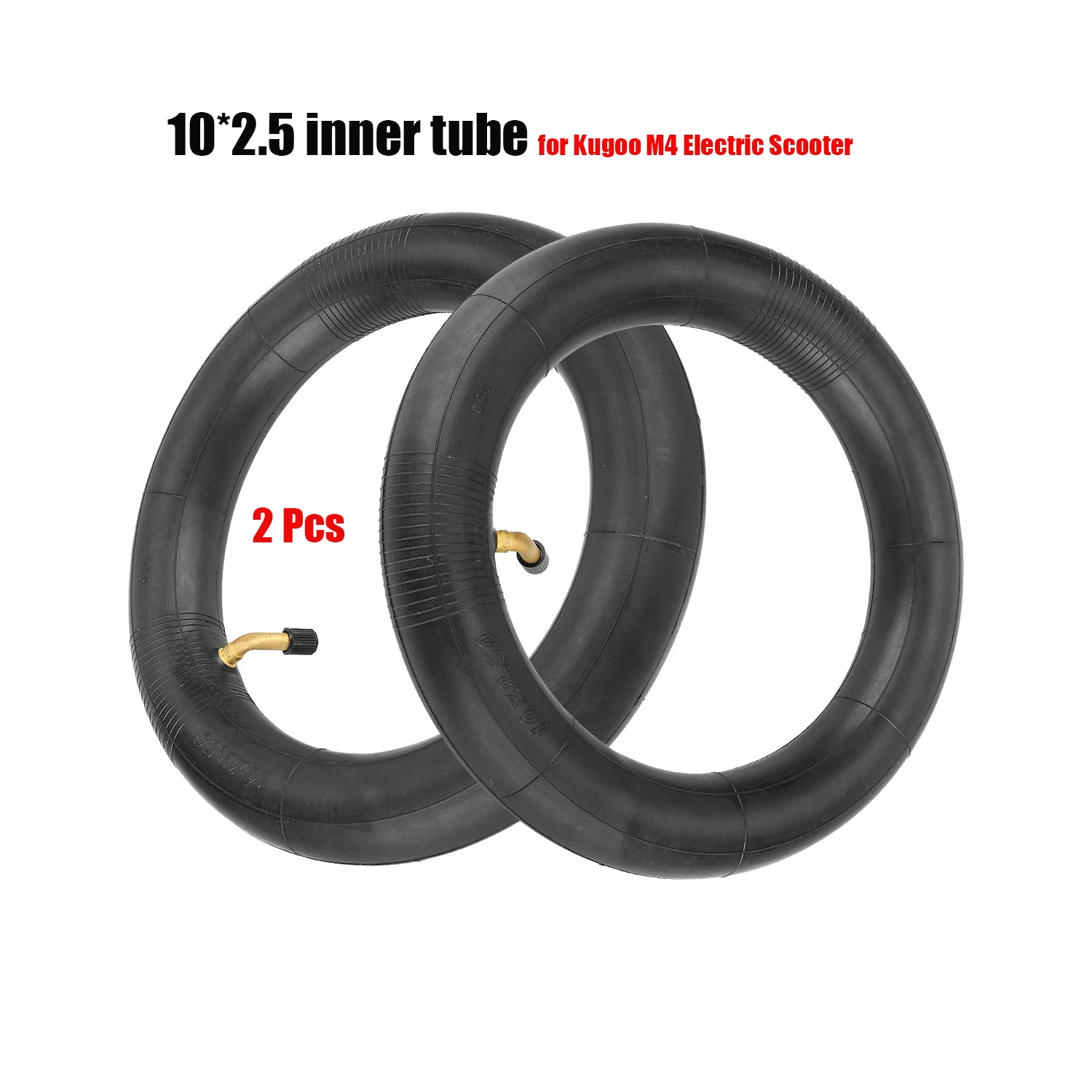 10x2.5 Inner Tube Outer Tire with 70/90 Degree Air Nozzle for Kugoo M4 Electric Scooter and 10*3  10*2.5 Camera for 10 inch Tire