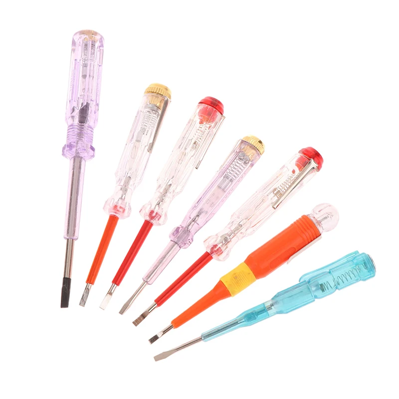 1pc Tester Screwdriver Voltage Detector Pen AC/DC 100-500V Non-contact Test Pencil Voltmeter Power Detector Electrical Indicator