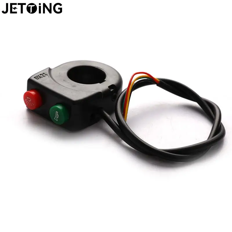 1pc Electric Bicycle Headlight On Off Push Button Light Switch Electric Horn Universal Motorcycle Part Signal Auto Led Fog