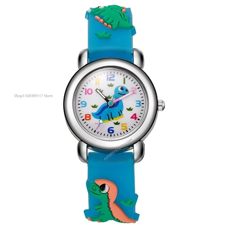 Moda Bambini Studenti Orologi Semplice cartone animato Modello di dinosauro Orologio sportivo Bambini Ragazzi Ragazze Regali ساعات Reloj 
