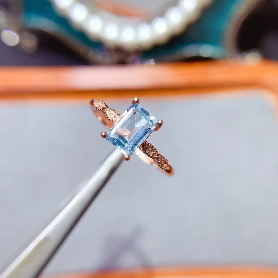 

Stunning Fashionable Natural Topaz S925 Sterling Silver Luxury Ring Designer Design Women Fashion Jewelry Gift