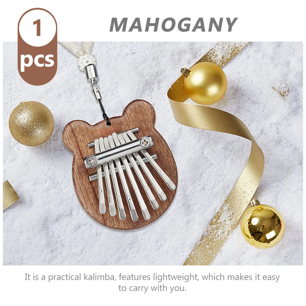 

1 set Thumb Piano Portable Kalimba Premium Material Lightweight Brown Mini Finger Piano For Beginners Musical Instrument Home