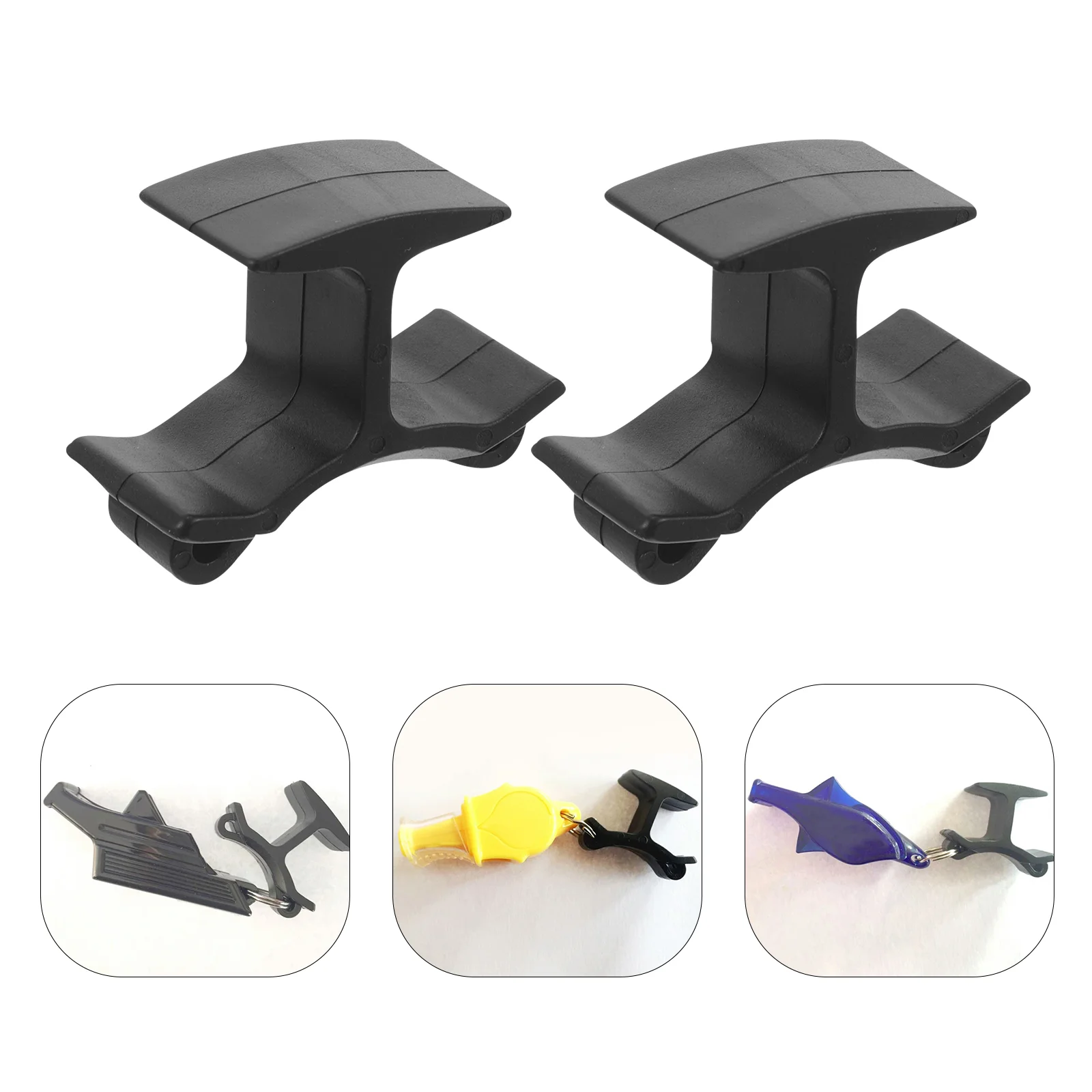 4 Pcs Whistle Finger Clip Plastic Referee Whistles Accessory Portable Clamp Sports Equipment Grips Outdoor