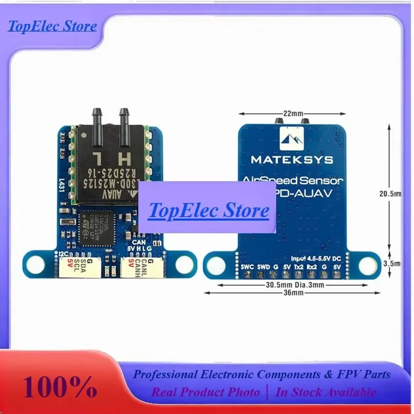 TOPesMatek Digital Airspeed Sensor Aspd-auav L431 Can Auav-l30d Dronecan