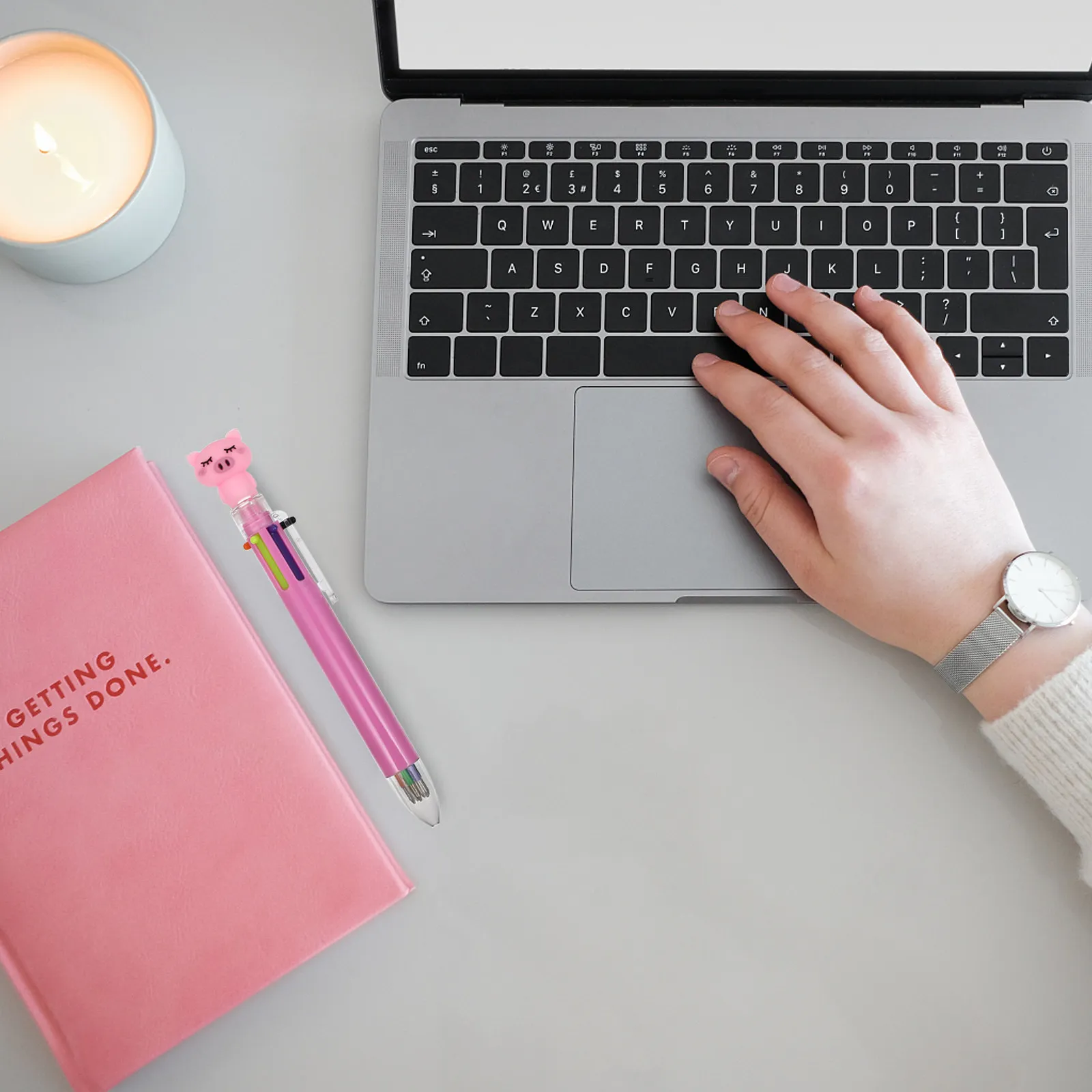 

6pcs Cartoon Ballpoint Pens Ergonomic Design For Students Writing Drawing Marking School Office Supplies Stationery