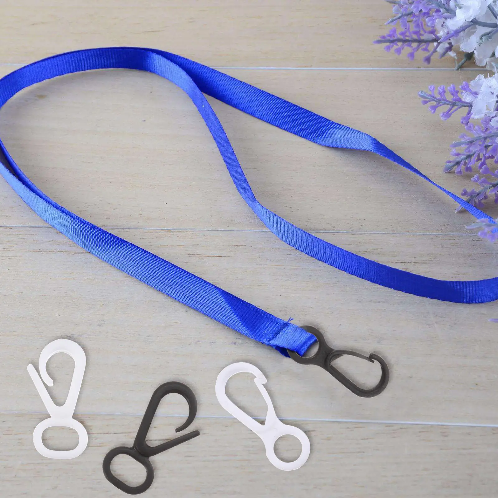 

250 pcs Mask Hanging Hooks Plastic Snap Clip For Diy Jewelry Findings Key Phone Bag Hanger Rope Buckle Lanyard Accessory