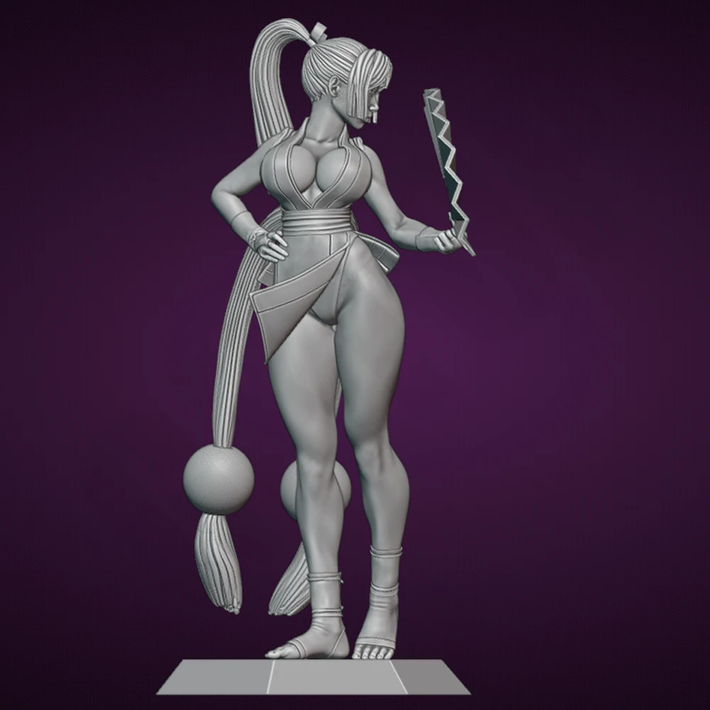 1/24 3d Printing Model Kit Beauty Sexy Fighting Girl Anime Figure Model Kit DIY Miniature Reduction Statue Unpainted Toys - view 2