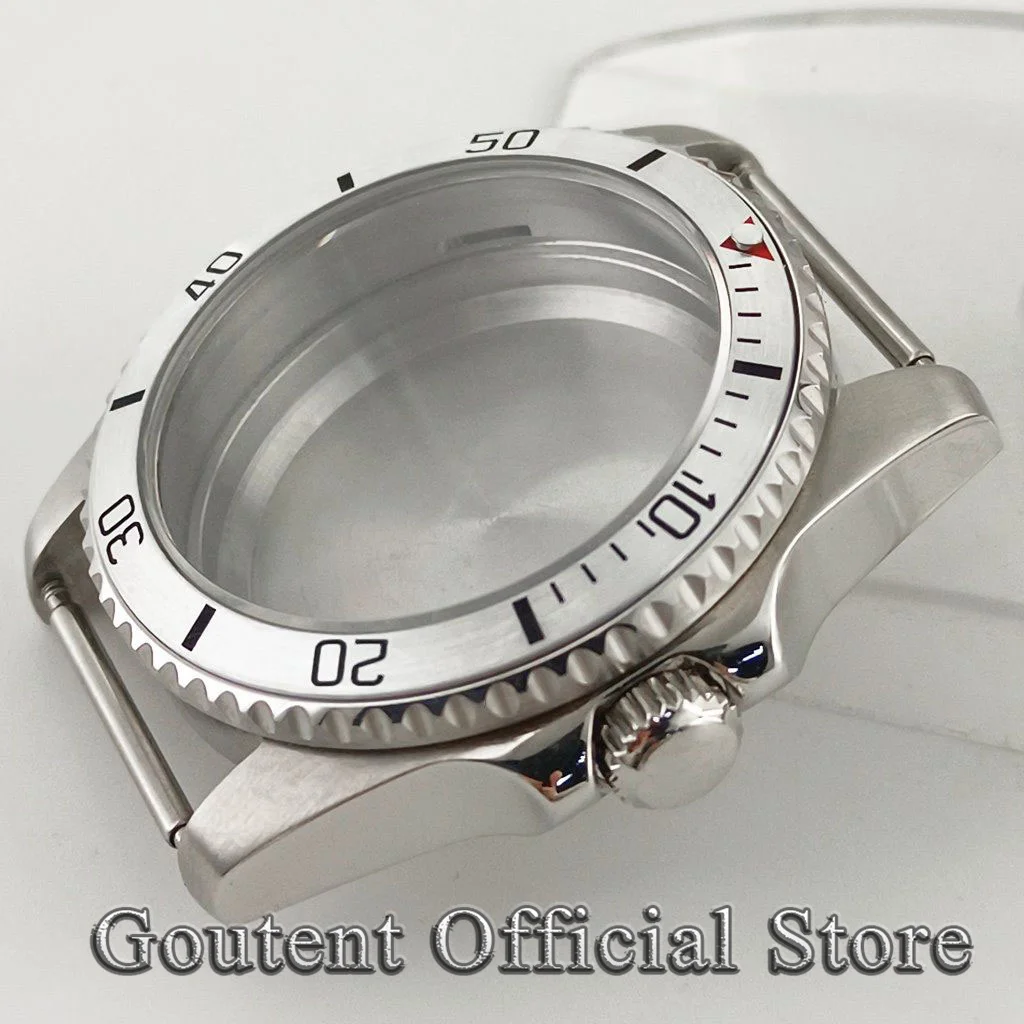 Goutent 36mm Sapphire Glass Watch Case Black Ceramic GMT Watch Bezel Fit NH34 NH35 NH36 ETA2824 PT5000 Miyota 8215 821A Movement