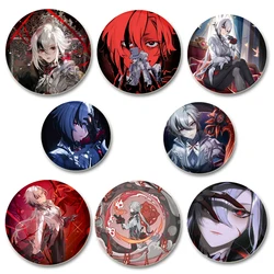 58mm Gioco Anime Genshin Impact Spille Arlecchino Distintivi di cartoni animati Zaino Vestiti Spille fatte a mano Decorazioni Accessori Regali