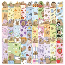 30 Cute Cartoon Capybara Bookmark Small Niche Decoration Reading Book Bookmark Desk Hand Account Portable Bookmark