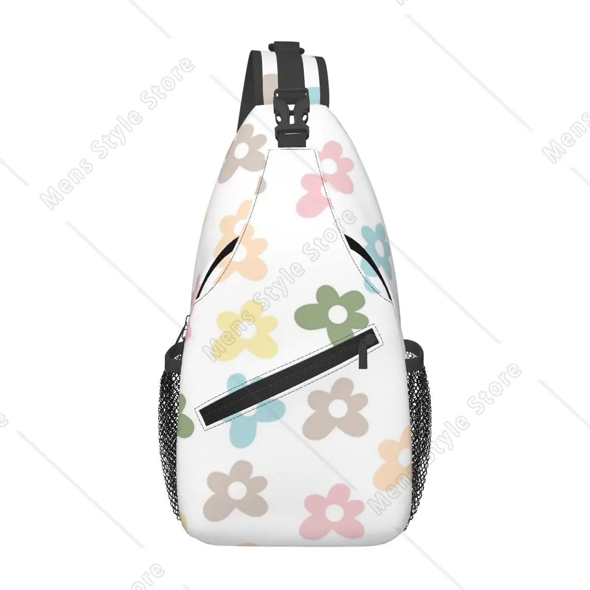 Golf Le Fleur Flower Design - Tyler The Creator Inspired Chest Bag Men Sling Crossbody Backpack Chest Bag Daypack Shoulder Bag