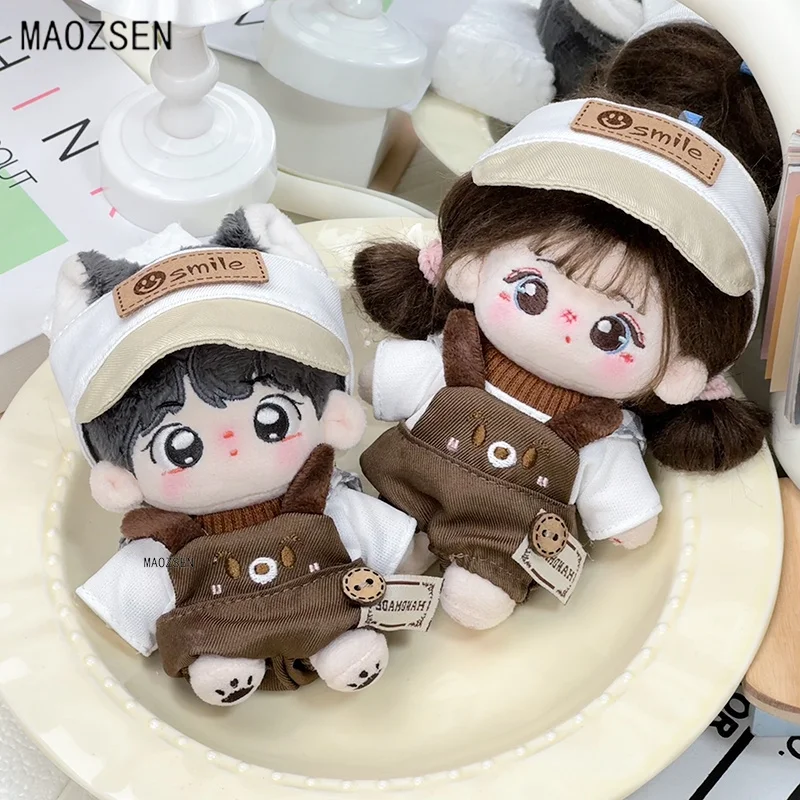 

Only Clothes 10cm Cotton Doll Cute Dog Repair Strap Pants Set Plush Toy Sea Star Body Normal Body Dressing Accessories Gift