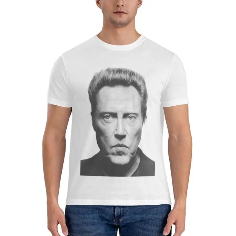 men t-shirts boys white black tops Christopher Walken Essential T-Shirt mens vintage t shirts sweat shirts, men