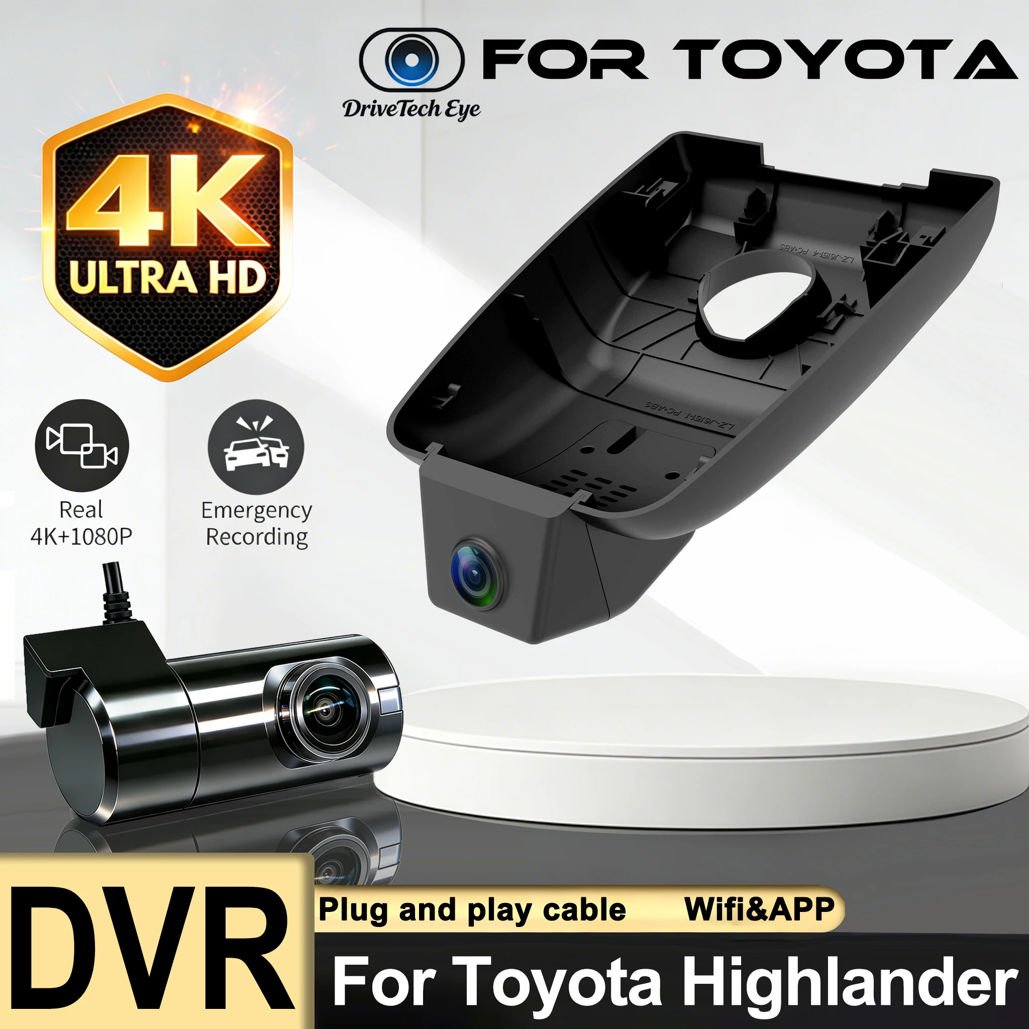 camera-de-tableau-de-bord-dvr-4k-pour-toyota-highlander-xu50-xu70-pour-toyota-highlander-xle-le-2017-2018-2019-2020-2021-2022-2023-2024
