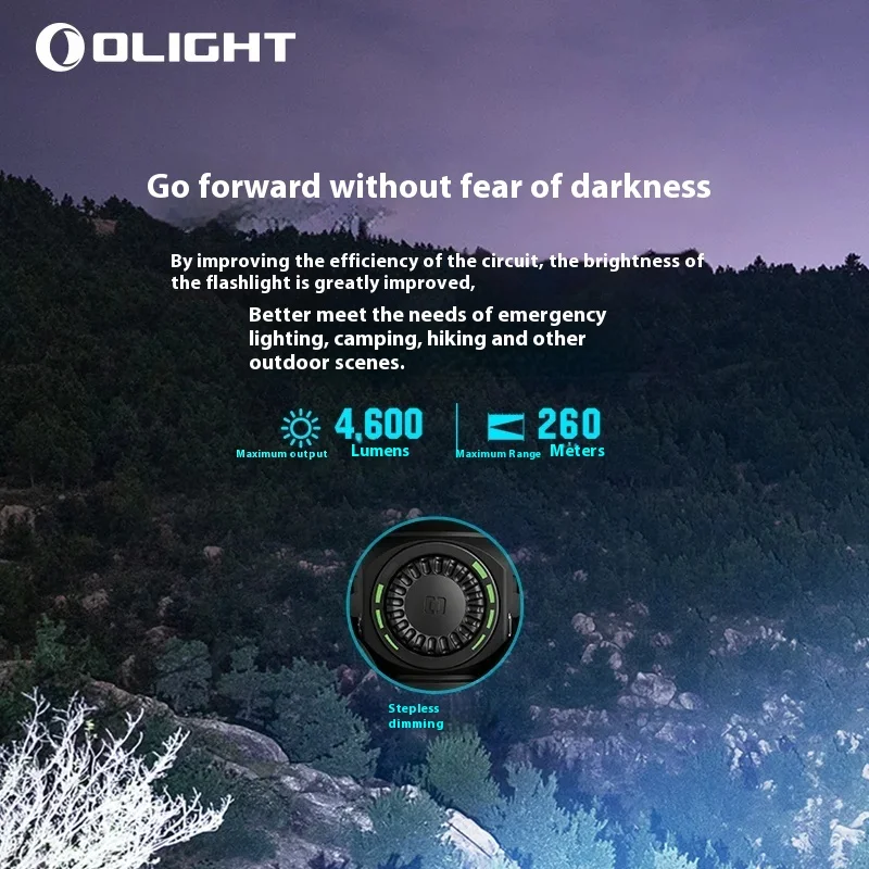 OLIGHT Seeker Explore Home 4Pro مصباح يدوي قوي خارجي 4600 لومن فائق السطوع للرياضات الخارجية هدية خاصة للرجال