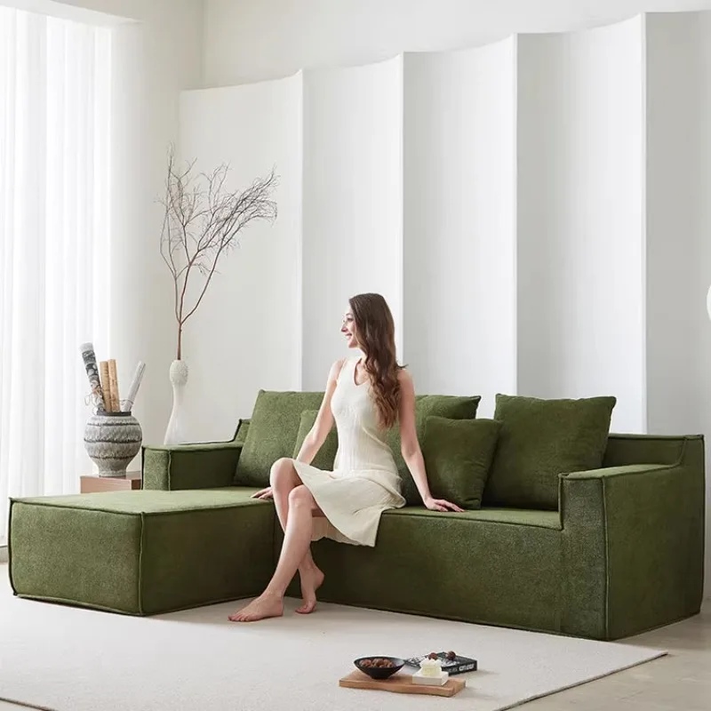 

European Green Vacuum Compressed Sofa Designer Living Room Vacuum Compressed Sofa Modern Nordic Divano Letto 2 Posti Furniture