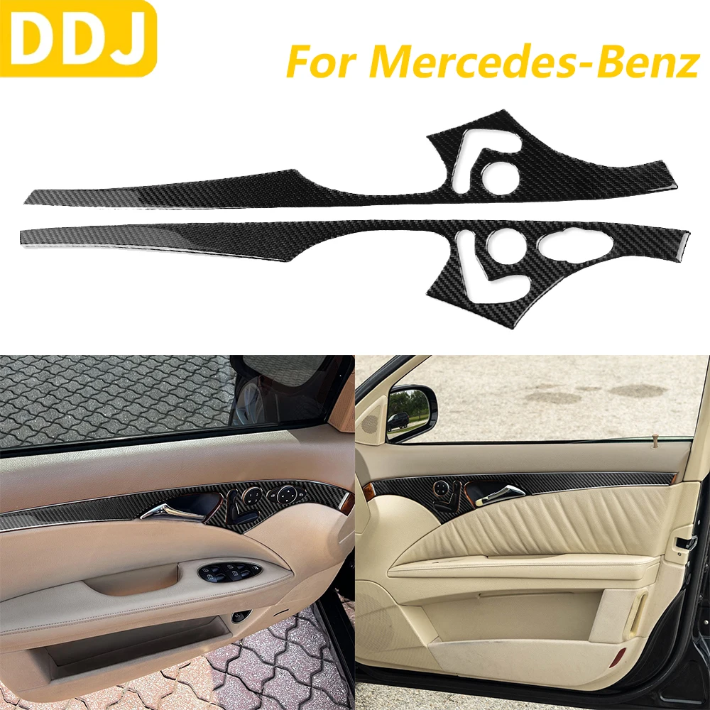 

Для Mercedes-Benz E-Class W211 2003-2009 углеродное волокно, зеркало с памятью на переднюю дверь, складная панель, наклейка на автомобильные аксессуары