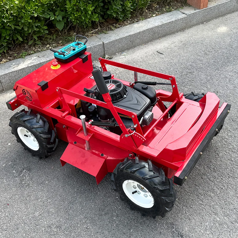 Газонокосилка с дистанционным управлением по индивидуальному заказу, новый продукт с увеличенным вылетом для кошения газонокосилки для парковой травы