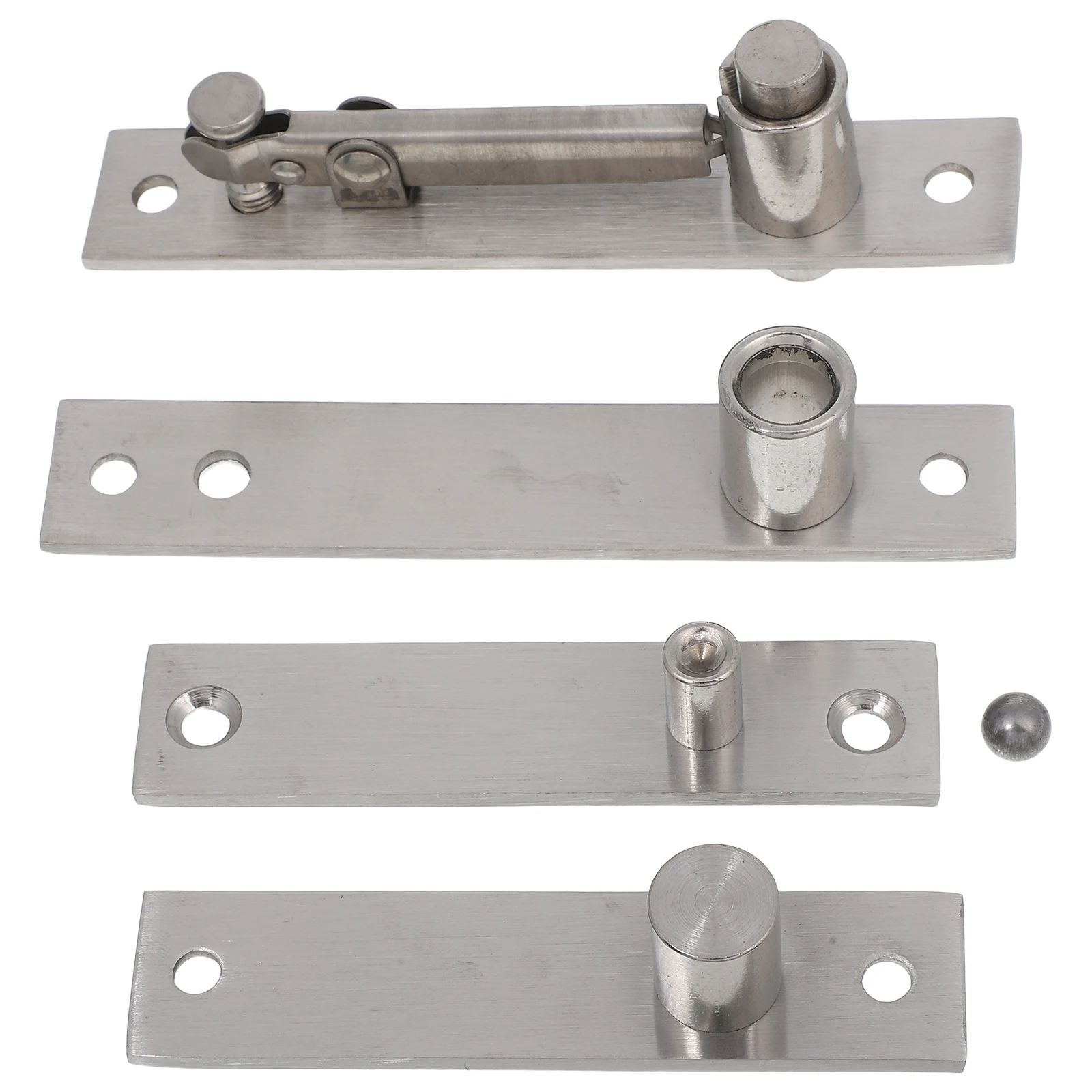 

2 Pcs Double Door Hinge Concealing Hardware Hinges Invisible Hidden 360 Degree Stainless Bookshelf