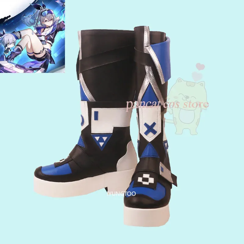 Honkai Star Rail Silver Wolf คอสเพลย์การ์ตูนอะนิเมะเกม Cos ยาวรองเท้าคอสเพลย์เครื่องแต่งกาย Prop รองเท้าสําหรับ Con ฮาโลวีน Party