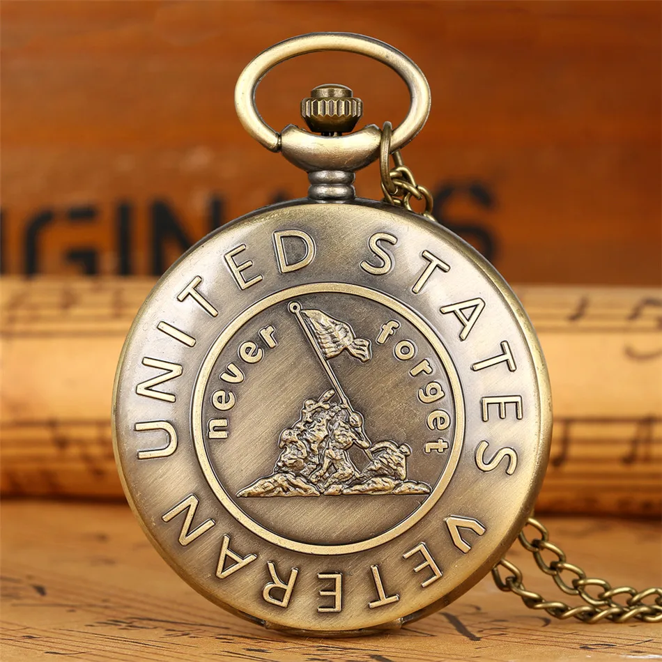 Bronze Colar Pocket Watch, escolha ideal para presentes