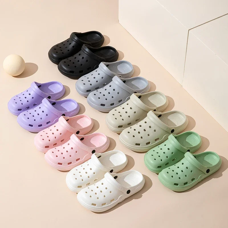 2025 New Summer Cave Shoes for Women Home Decor EVA Anti Slip Beach Wearing Outdoor Sandals Women's Garden Shoes