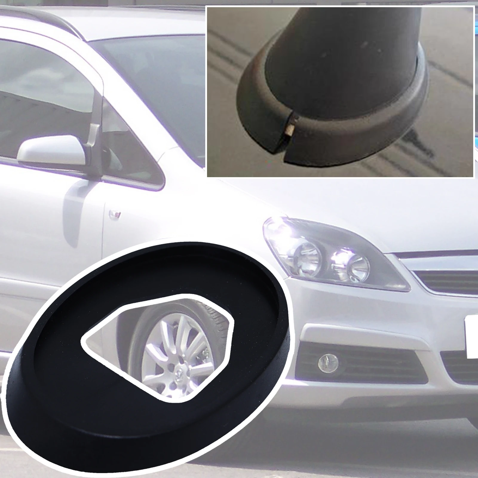 

For Opel Chevrolet Vauxhall Zafira B A05 2005 2006 2007 - 2014 Roof Mast Whip Aerial Antenna Rubber Base Gasket Seal Pad Cover