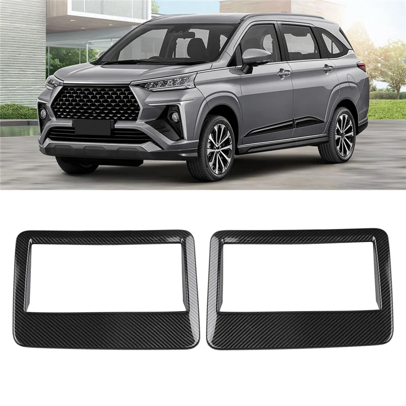 For TOYOTA VELOZ AVANZA 2022 2023 Carbon Fiber Car Roof Air Outlet Frame Cover Trim Decoration