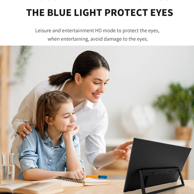 14.1 Inch Touch Screen Portable Monitor 100%sRGB 400cd/m2 Gaming Computer Expand Display For XBox PS4/ 5 Switch Loptop image 6