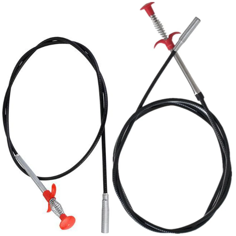 2 pezzi flessibile grabber strumento drenaggio intasamento rimozione scarico dei capelli strumenti per pulire tubo flessibile clip per lavandino della doccia dragaggio pulizia della casa