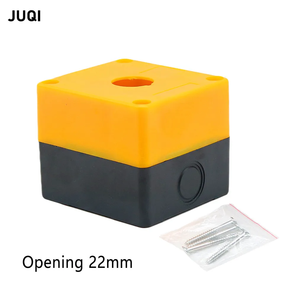 Equipment emergency stop waterproof button box Single hole switch box Mushroom head button box Indicator box BX1 Opening 22mm