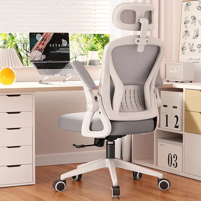 

Swivel Adjustable Office Chairs Ergonomic White Swivel Cheap Office Chairs Mobile Comfortable Sillas Gamers Office Furnitures