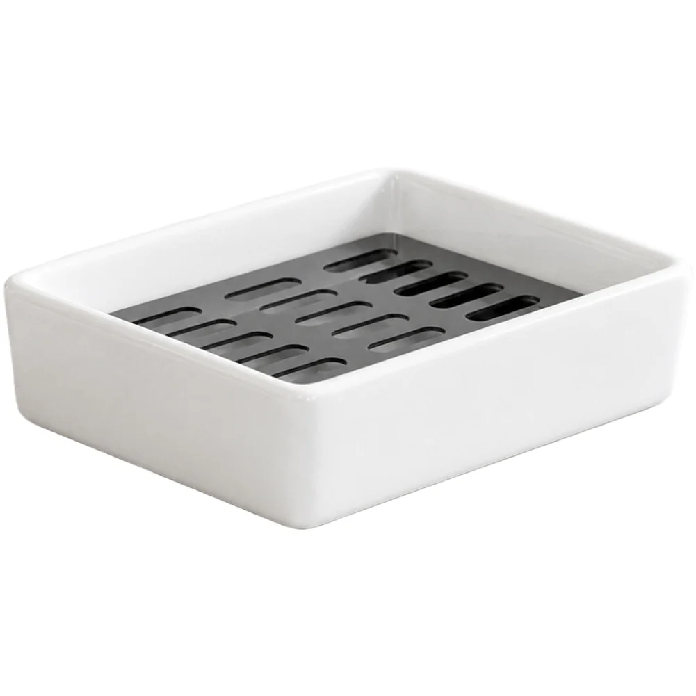 Rectangular Stainless Steel 2-Layer Soap Dish Self Draining Soap Holder For Bathroom Kitchen Shower Countertop Bar Soap Storage